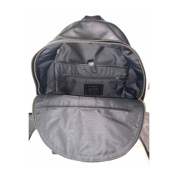 COACH Campus Backpack With Baseball Stitch. BLACK - Picture 4 of 8